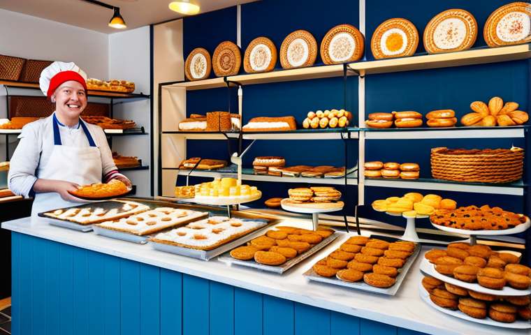 다과와 다식 차이 - Cozy Dutch Bakery Scene**
"A warm and inviting bakery interior in Amsterdam, filled with the aroma ...
